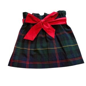 The Beaufort Bonnet Company Plaid Skirt with Red Accents